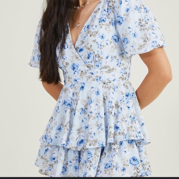 Altar'd State Light Blue Jumpsuit - Picture 1 of 8